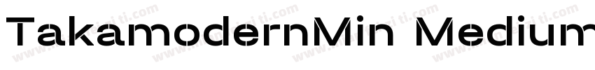 TakamodernMin Medium字体转换